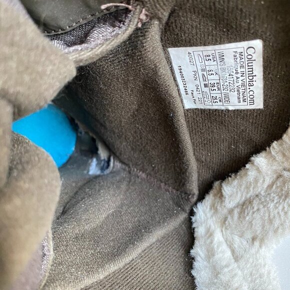 Columbia Ice Maiden 11 Waterproof Snow Boot Brown S8.5 - Picture 13 of 14